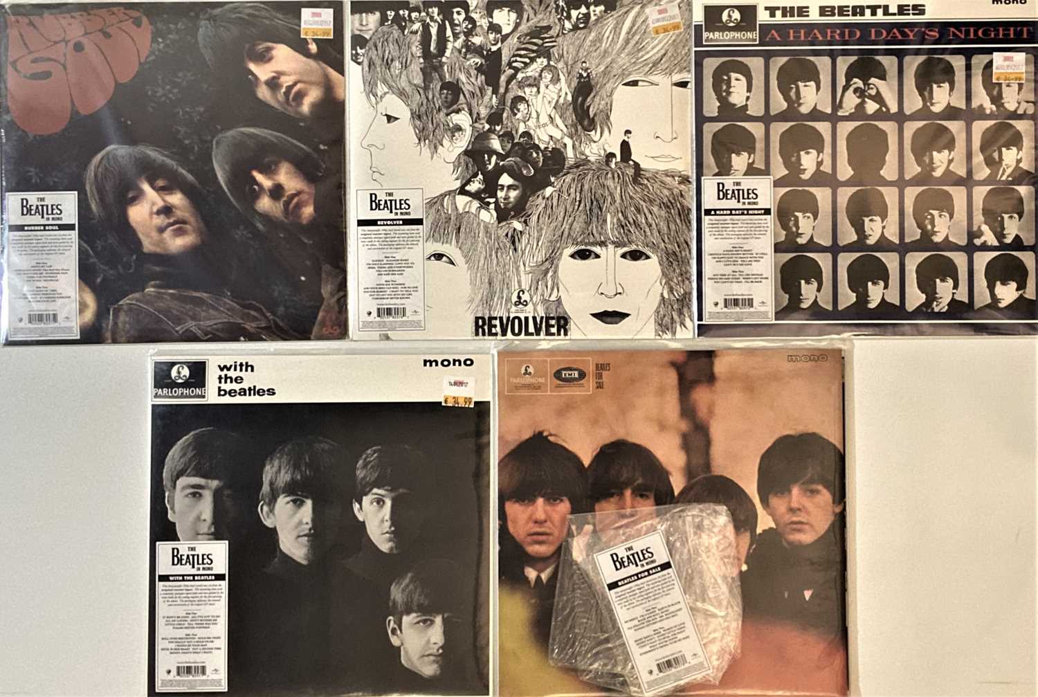 Lot 34 - THE BEATLES - STUDIO LPs (2014 LIMITED EDITION HEAVYWEIGHT 180G PRESSINGS)