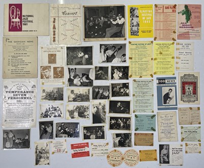 Lot 137 - C 1950S JAZZ MEMORABILIA - TICKETS/HANDBILLS ETC.