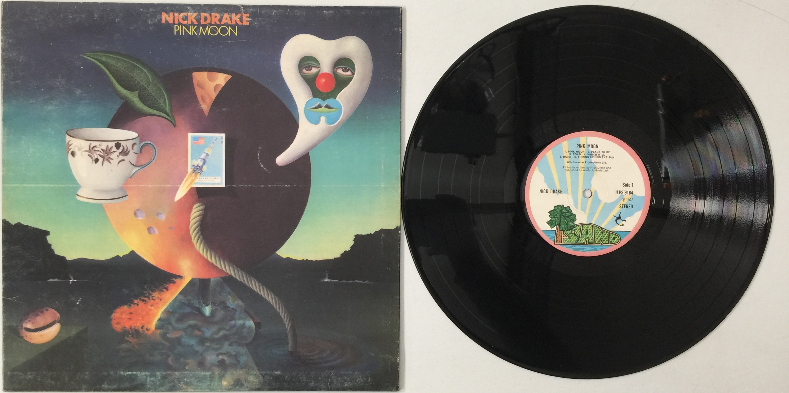Lot 75 - NICK DRAKE - PINK MOON LP (ORIGINAL UK COPY -