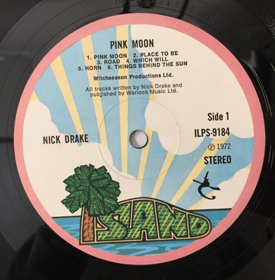 Lot 75 - NICK DRAKE - PINK MOON LP (ORIGINAL UK COPY - ISLAND ILPS 9184).