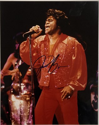Lot 176 - JAMES BROWN SIGNED PHOTO.