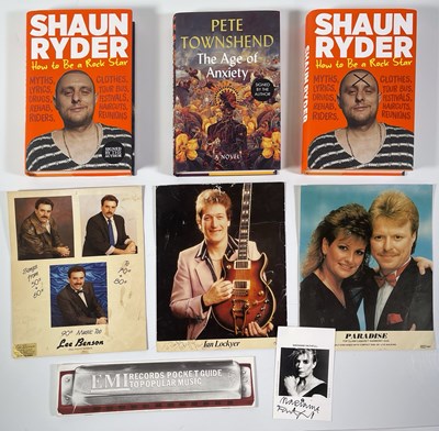 Lot 296 - SIGNED ITEMS (PETE TOWNSHEND, SHAUN RYDER).