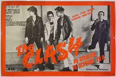 Lot 254 - THE CLASH - ORIGINAL 1978 PARIS CONCERT POSTER.