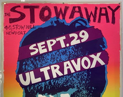 Lot 255 - ULTRAVOX - ORIGINAL AND RARE 1978 NEWPORT CONCERT POSTER.