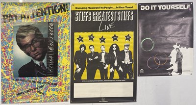 Lot 198 - STIFF RECORDS RELATED PUNK POSTERS.