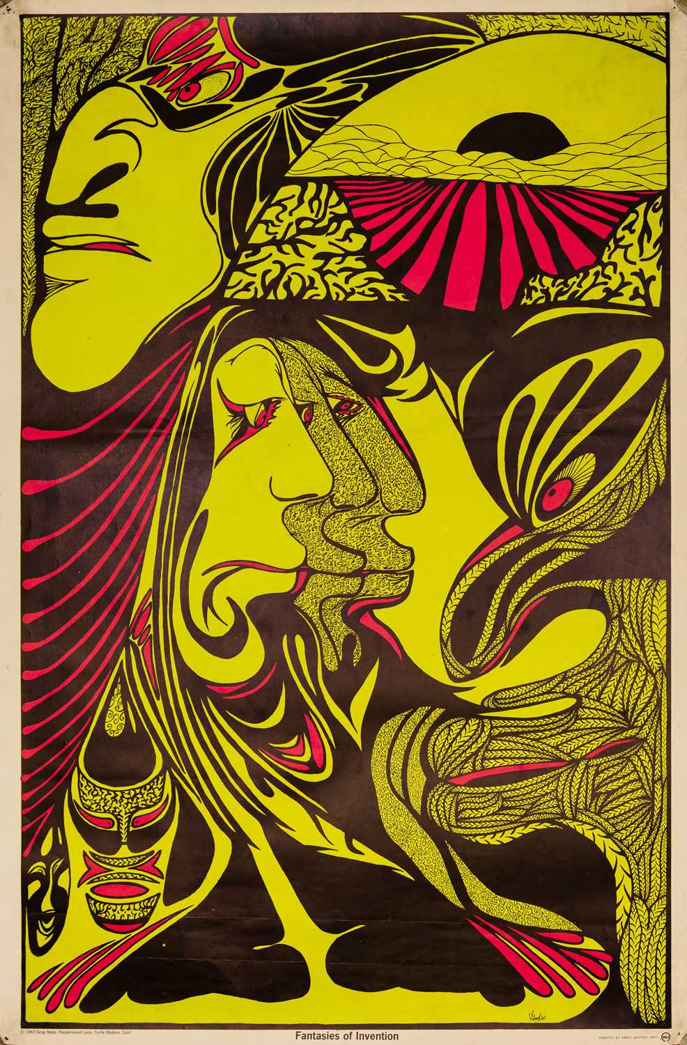 Lot 24 - BLACKLIGHT POSTERS - PUBLISHED BY ORBIT / THIRD EYE.