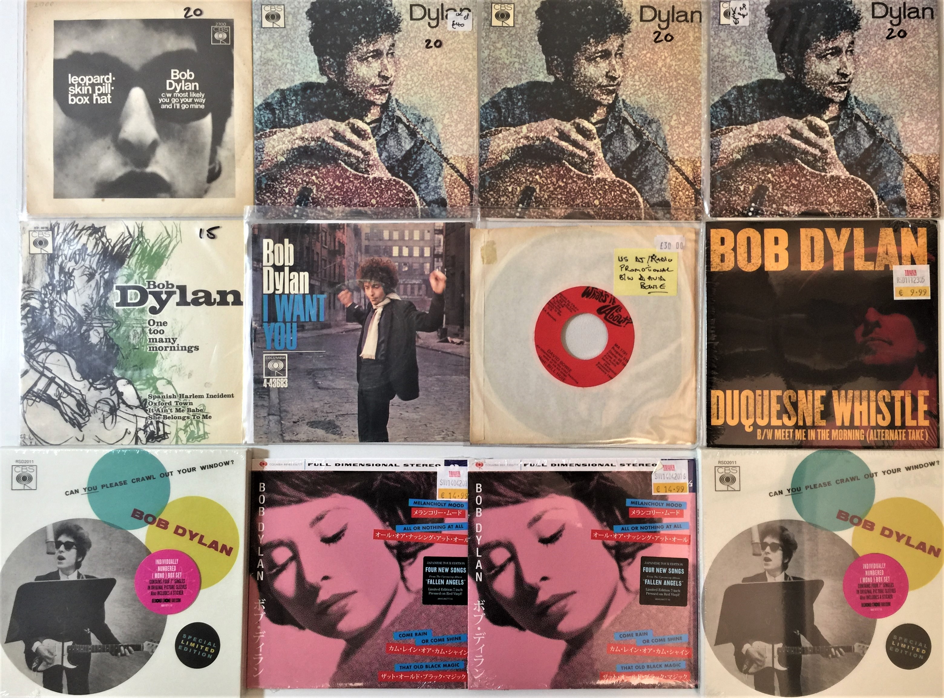Lot 130 Bob Dylan UK/ US 7" Collection