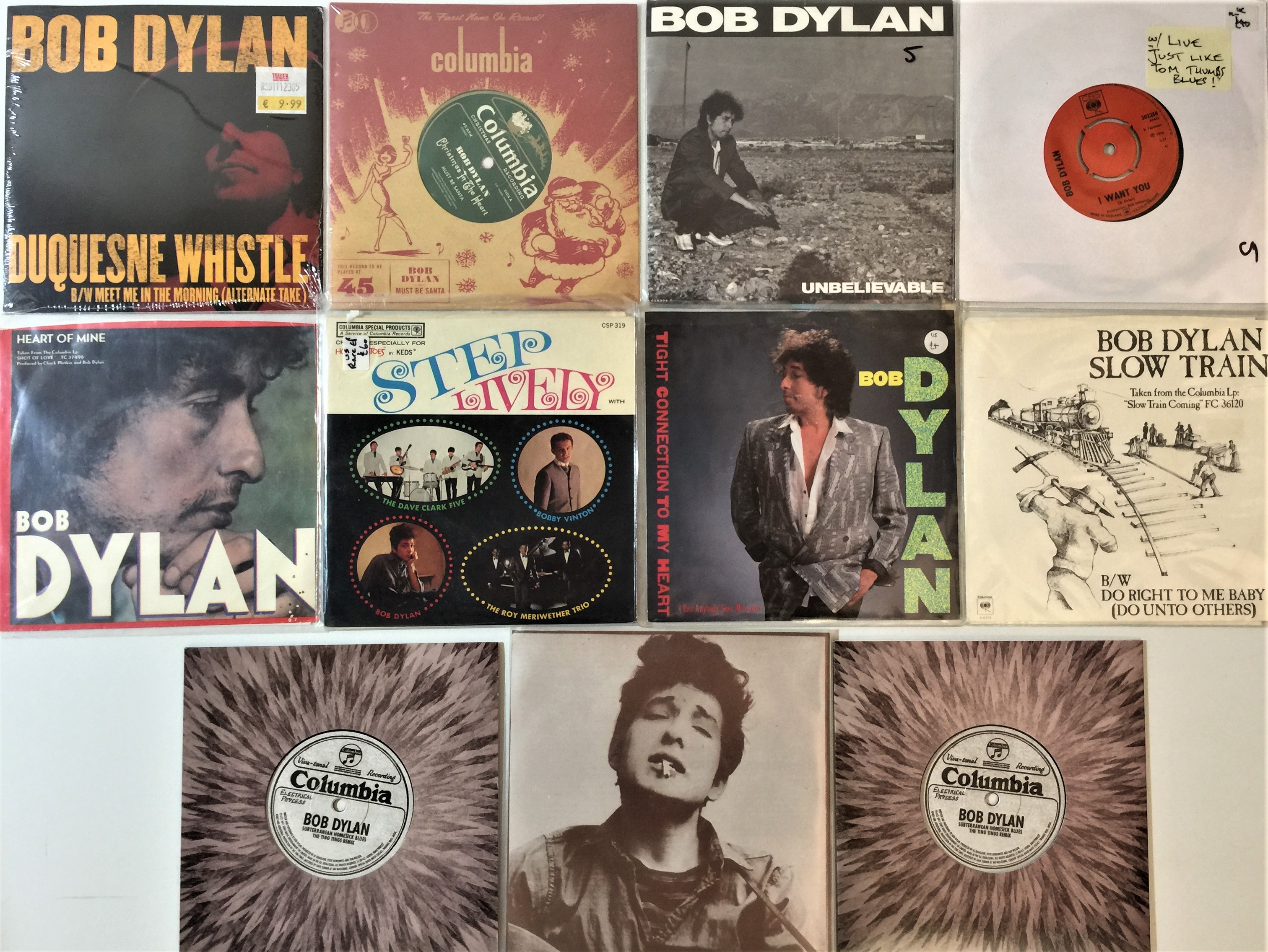 Lot 130 Bob Dylan UK/ US 7" Collection