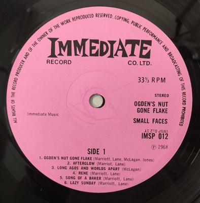 Lot 406 - SMALL FACES - OGDEN'S NUT GONE FLAKE LP (EARLY PRESSING - IMSP 012)