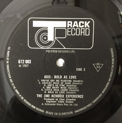 Lot 407 - JIMI HENDRIX - AXIS: BOLD AS LOVE LP (UK OG W/ INSERT - TRACK RECORD - 613 003)