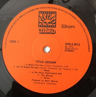 Lot 408 - TITUS GROAN - TITUS GROAN LP (UK ORIGINAL PRESSING - DNLS.3012)