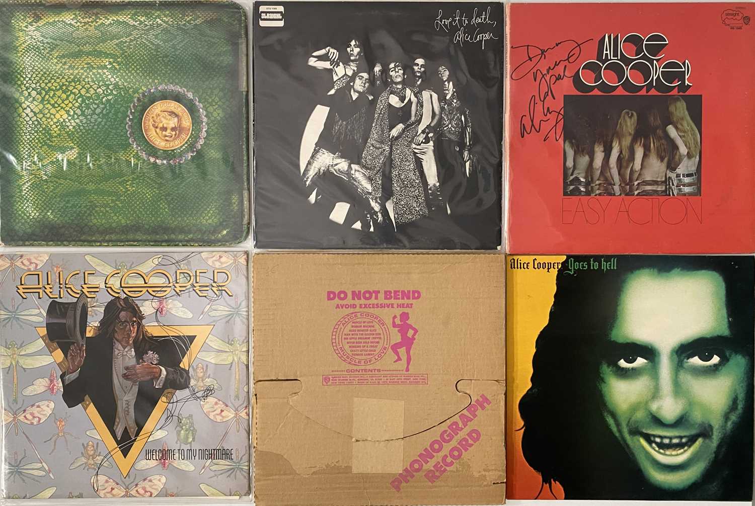Lot 93 - ALICE COOPER - LP COLLECTION (INCLUDING SIGNED)