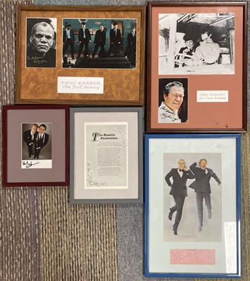 Lot 162C - UK COMEDIANS - SIGNED ITEMS INC MORECAMBE AND WISE.