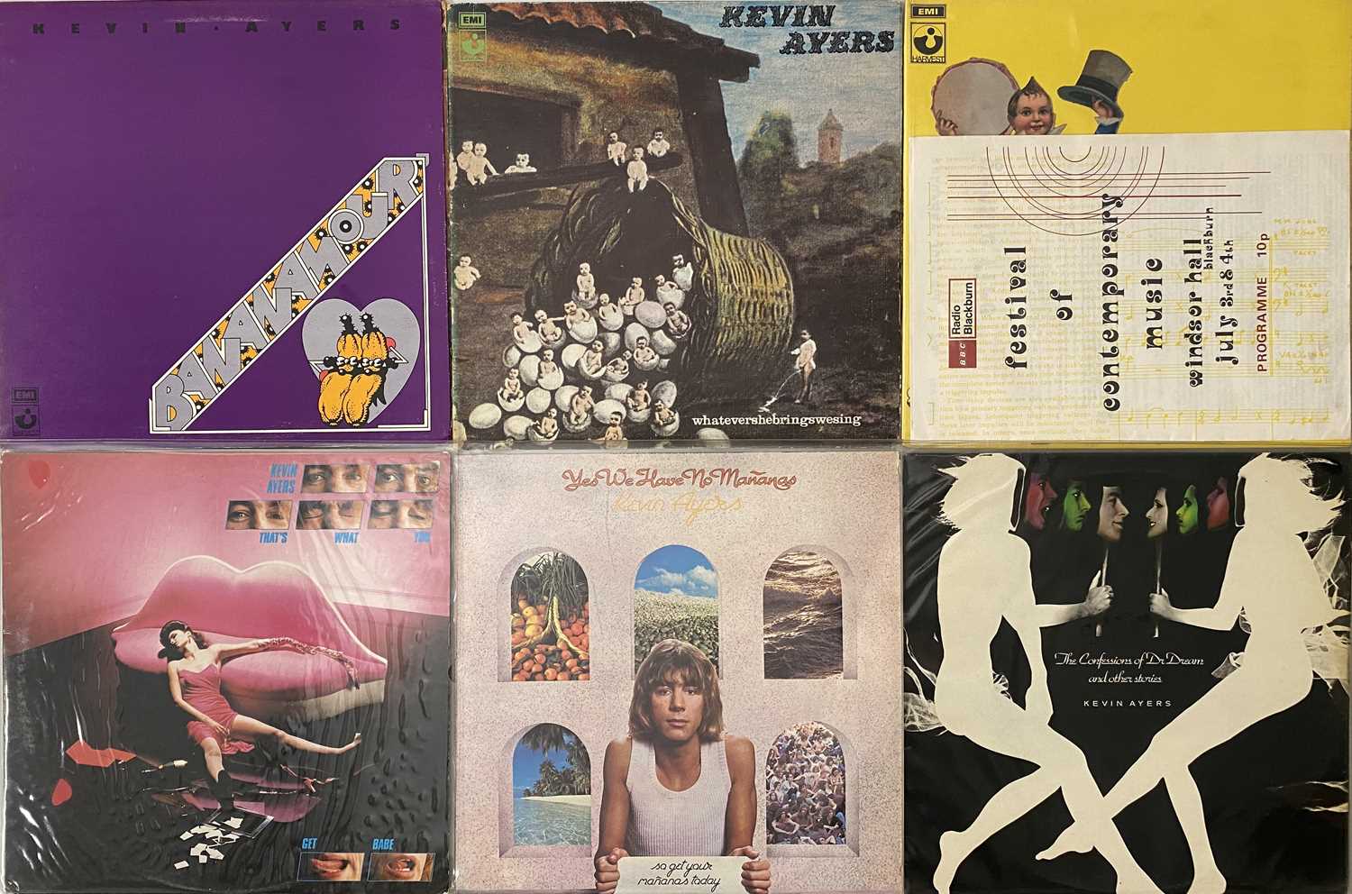 Lot 104 - KEVIN AYERS - LP COLLECTION