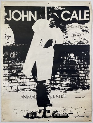 Lot 209 - ORIGINAL 1977 JOHN CALE 'ANIMAL JUSTICE' POSTER.