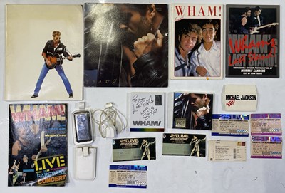 Lot 59 - GEORGE MICHAEL  / WHAM! - PROMO ITEMS INC FAITH ETCHED IPOD / TICKETS / PROGRAMME. ﻿