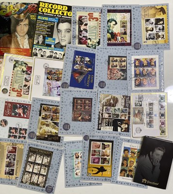 Lot 390 - ELVIS PRESLEY COLLECTABLES INC COINS / POSTERS / FLESH POTS BUST.