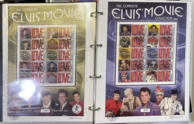 Lot 390 - ELVIS PRESLEY COLLECTABLES INC COINS / POSTERS / FLESH POTS BUST.