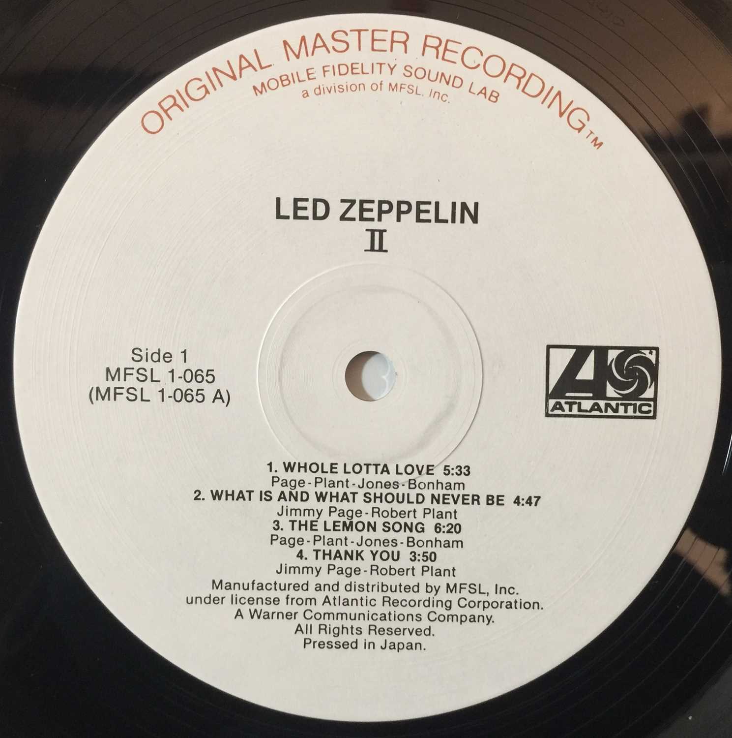 Lot 141 - Led Zeppelin - II LP (MFSL 1-065