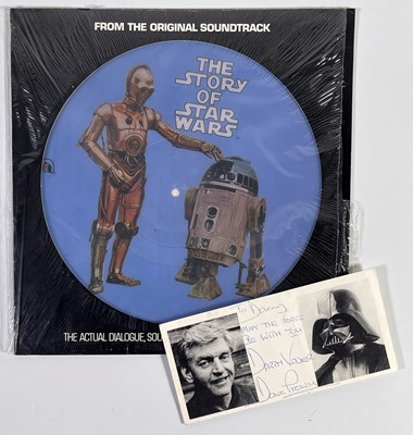 Lot 314 - STAR WARS - DAVE PROWSE (DARTH VADER) HANDWRITTEN NOTE.