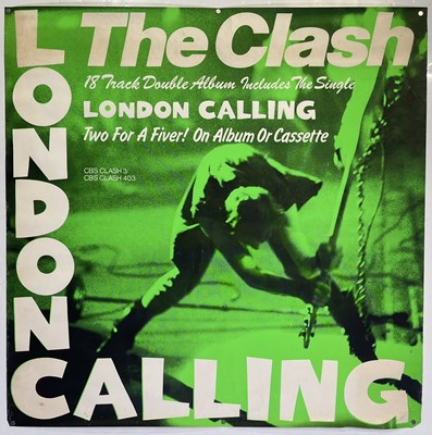 Lot 257 - THE CLASH - AN ORIGINAL LONDON CALLING PROMOTIONAL POSTER.