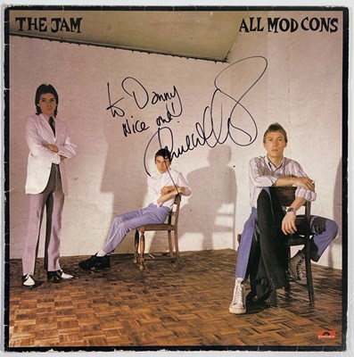 Lot 319 - THE JAM - PAUL WELLER SIGNED COPY OF ALL MOD CONS.