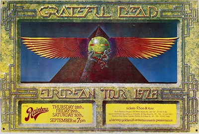 Lot 258 - THE GRATEFUL DEAD 1978 CONCERT POSTER.