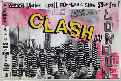 Lot 260 - THE CLASH - ORIGINAL 1984 'OUT OF CONTROL' POSTER.