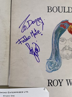 Lot 312 - DANNY'S SIGNED LPS - BRYAN FERRY / ROY WOOD / GRAHAM GOULDMAN.