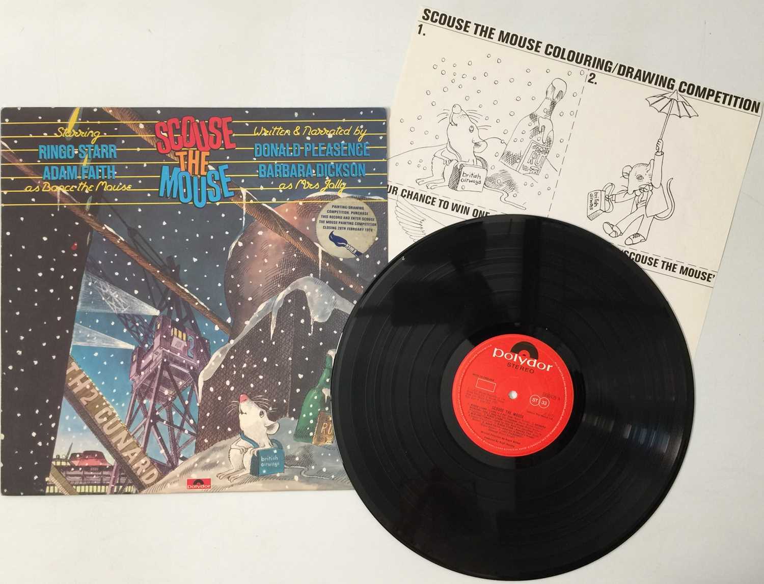 Lot 273 - RINGO STARR/ VARIOUS - SCOUSE THE MOUSE LP (UK POLYDOR - 2480429)