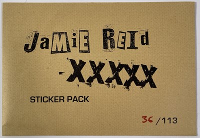 Lot 570 - JAMIE REID LIMITED EDITION STICKER PACK.