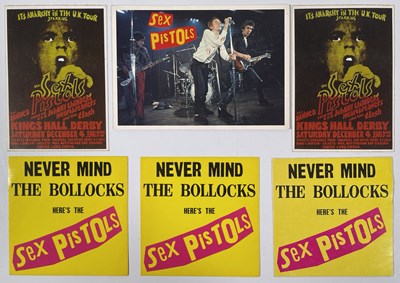 Lot 2310572 - SEX PISTOLS - ORIGINAL STICKERS AND POSTCARD.