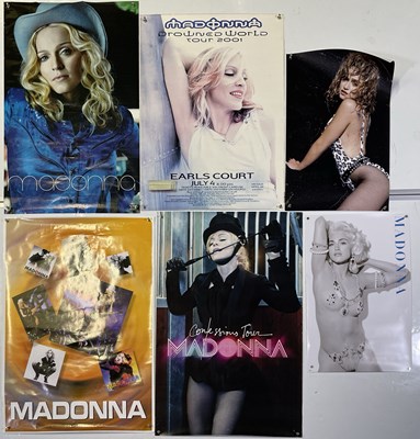 Lot 217 - MADONNA POSTER COLLECTION TO INC ORIGINAL 1990 CONCERT POSTER.