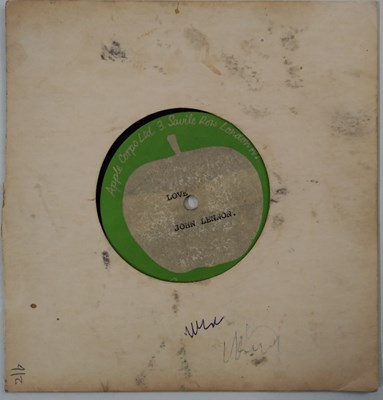 Lot 145 - JOHN LENNON - LOVE 7" (ORIGINAL UK APPLE ACETATE)