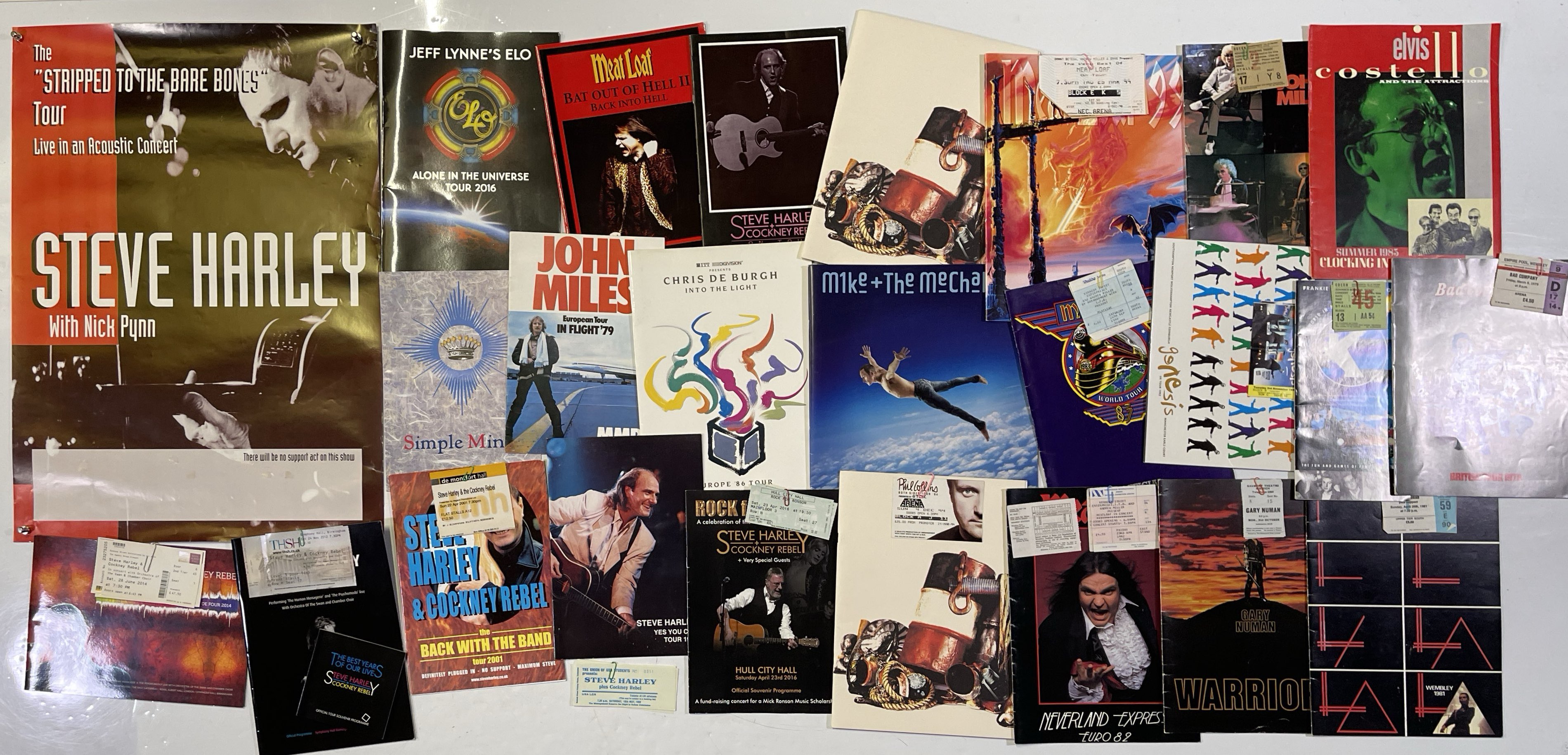 Lot 125 - 1980S - 00S CONCERT / TOUR PROGRAMME AND