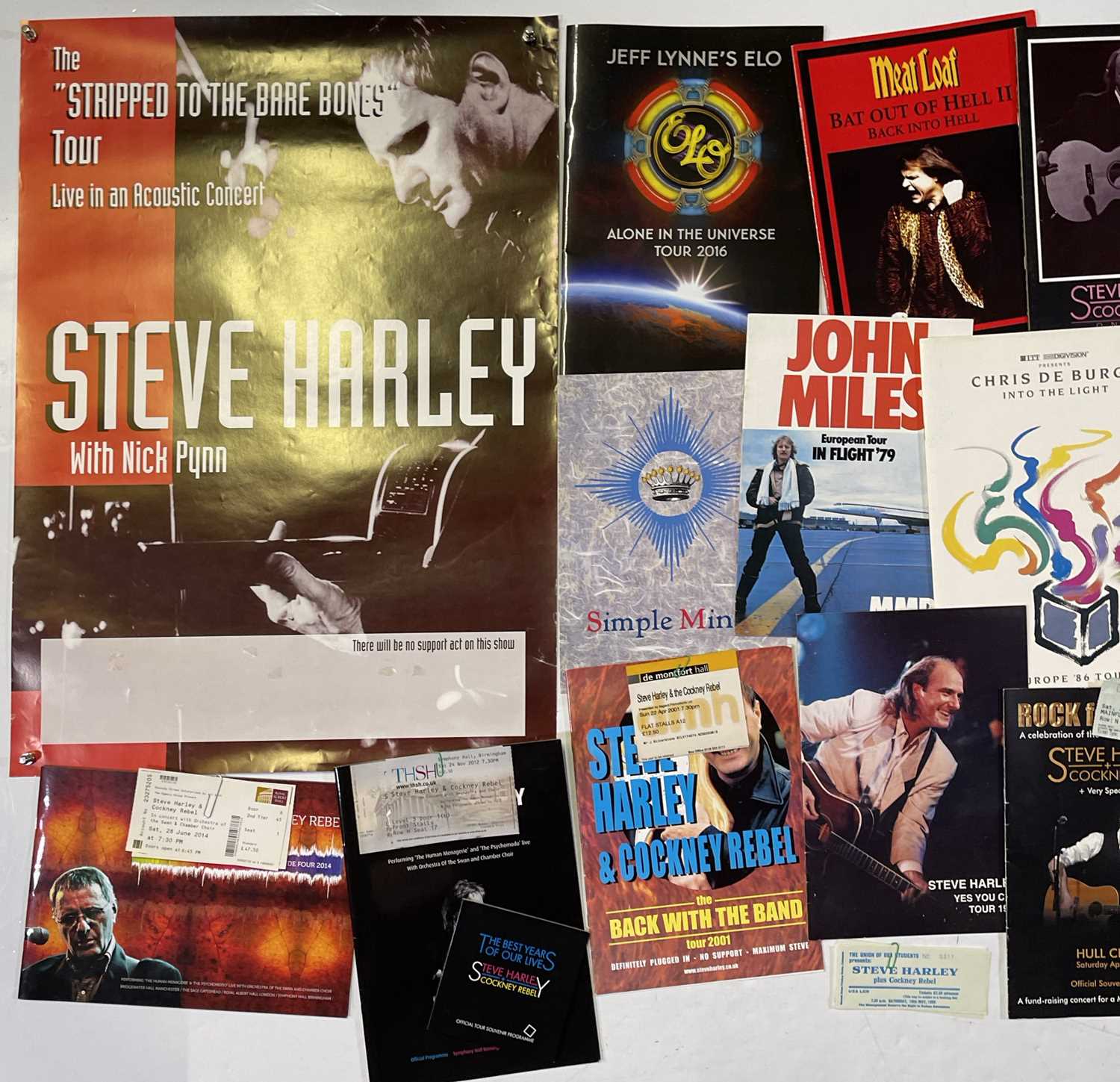 Lot 125 - 1980S - 00S CONCERT / TOUR PROGRAMME AND
