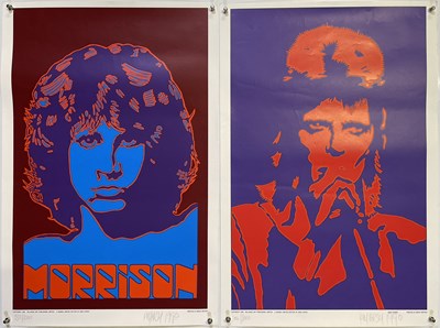 Lot 221 - PETER MARSH - SIGNED LIMITED EDITION ART POSTERS - HENDRIX / BOWIE / MORRISON.