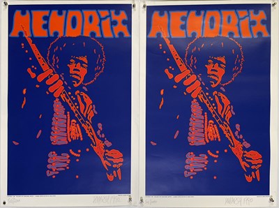 Lot 221 - PETER MARSH - SIGNED LIMITED EDITION ART POSTERS - HENDRIX / BOWIE / MORRISON.