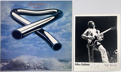 Lot 311 - VIRGIN RECORDS - MIKE OLDFIELD AND RICHARD BRANSON SIGNED ITEMS.