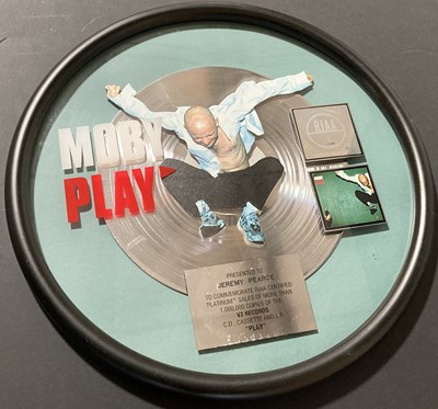 Lot 277B - MOBY 'PLAY' RIAA AWARD