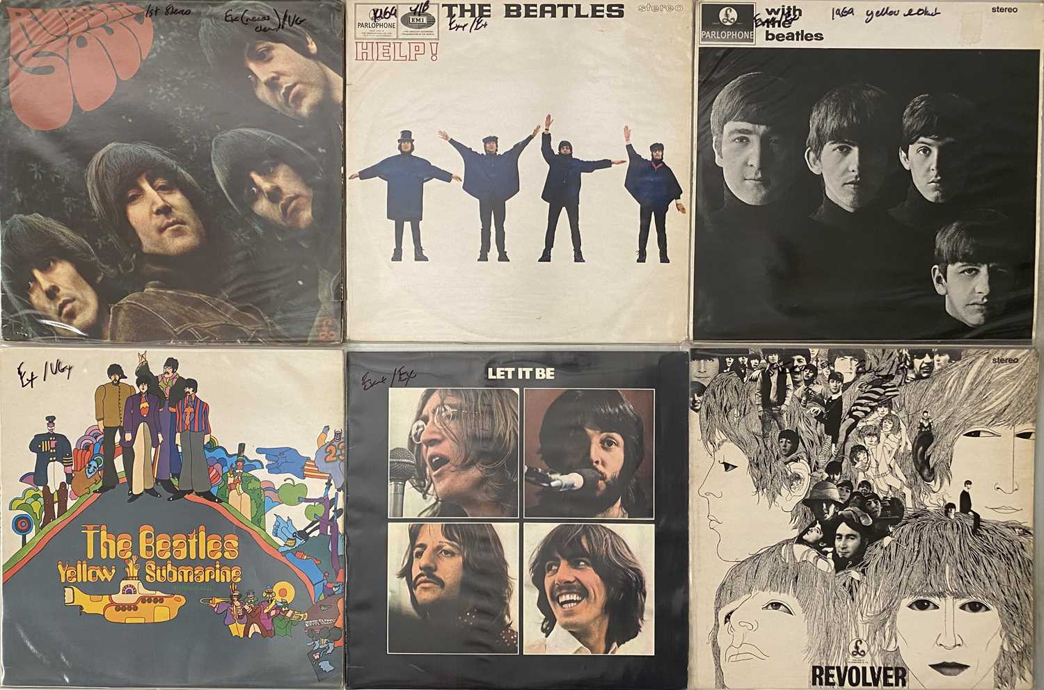 Lot 284 - THE BEATLES - UK STEREO LP PACK