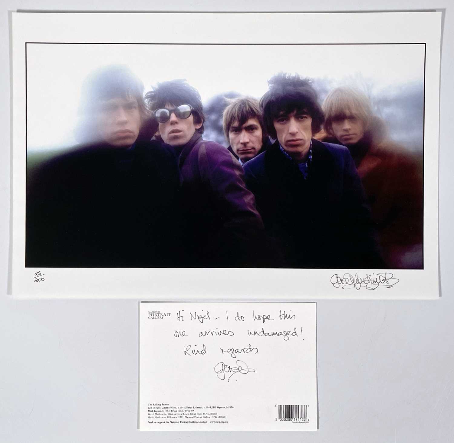 Lot 401 - THE ROLLING STONES - GERED MANKOWITZ SIGNED