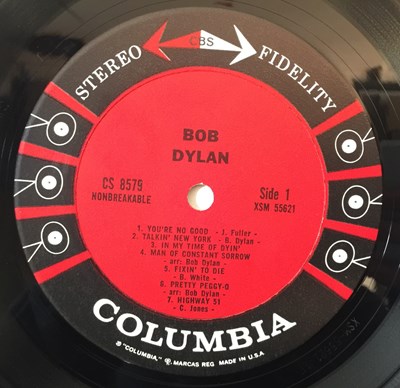 Lot 153 - Bob Dylan - Self-Titled LP (US Stereo Original - CS 8579)
