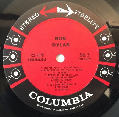 Lot 153 - Bob Dylan - Self-Titled LP (US Stereo Original - CS 8579)