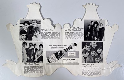 Lot 133 - THE SMALL FACES - ORIGINAL GERMAN HANDBILL AND 60S MEMORABILIA.