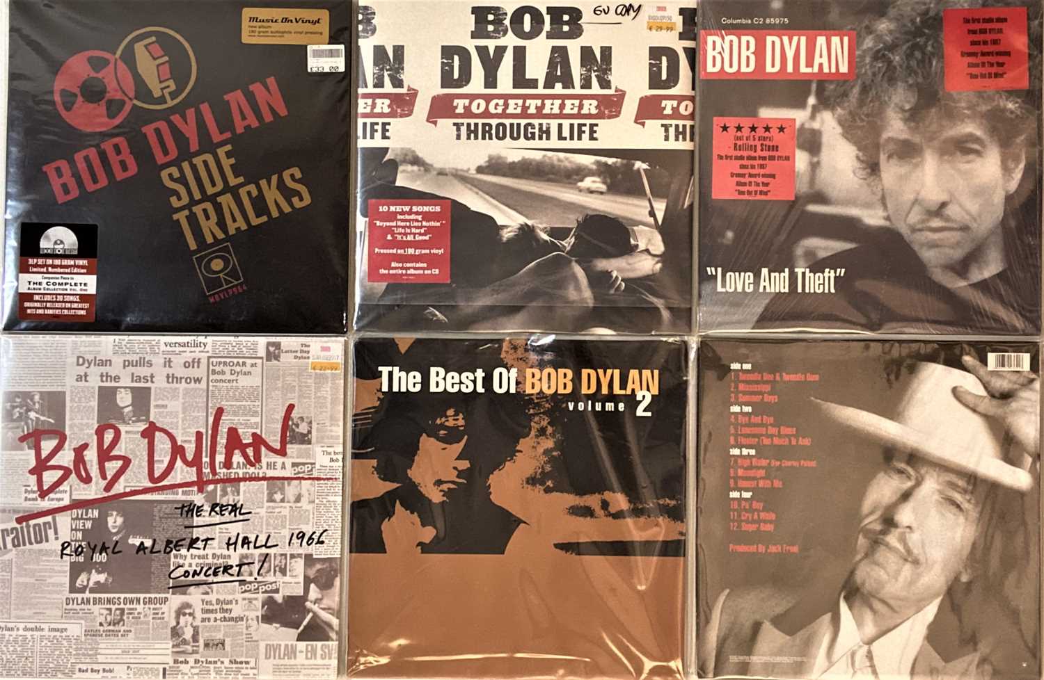 Lot 154 Bob Dylan New/ Modern Pressed LPs