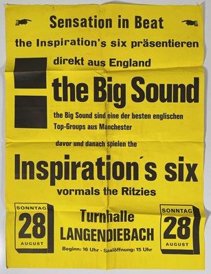 Lot 63 - BEAT  / MANCHESTER MUSIC HISTORY - BIG SOUND - POSTERS / BOOKING DOCUMENTS / PHOTOS AND MORE.