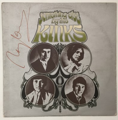 Lot 420 - THE KINKS - SOMETHING ELSE BY THE KINKS LP (ORIGINAL UK MONO COPY SIGNED BY RAY DAVIES - PYE NPL 18193)