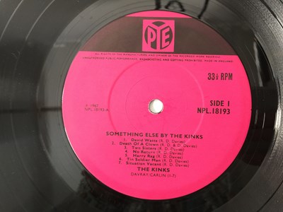 Lot 420 - THE KINKS - SOMETHING ELSE BY THE KINKS LP (ORIGINAL UK MONO COPY SIGNED BY RAY DAVIES - PYE NPL 18193)
