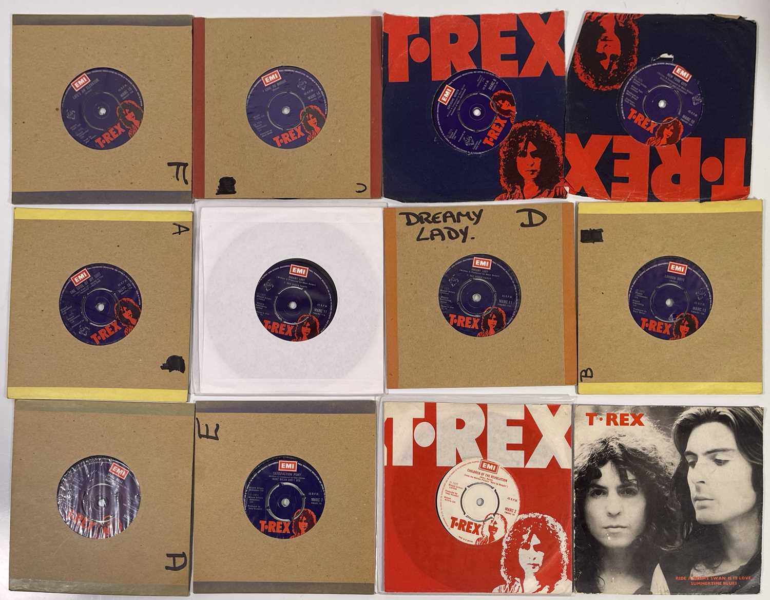 Lot 440 - DANNY'S SINGLES - GLAM ROCK COLLECTION.
